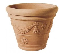 Vasi Telcom Conca Tropea H 52 cm d.67 cm in resina impruneta arredo giardino