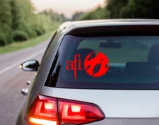 AFI Car Decal Vinyl Band Logo Glossy Bumper Sticker Goth Metal Rock Heavy Core