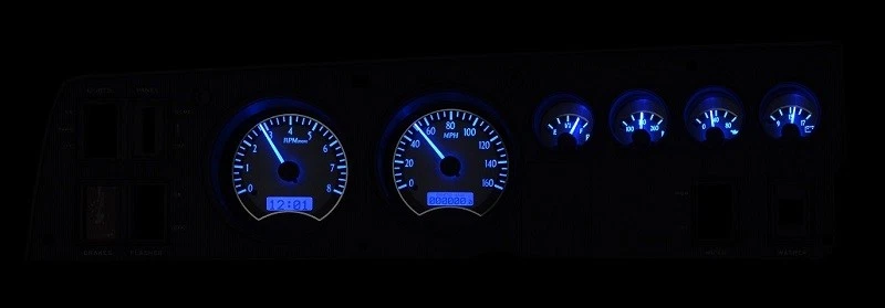 Dakota Digital 1968-70 Dodge Charger Super Bee Gauges Black Blue VHX-68D-CHG-K-B - Image 3 of 4