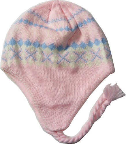 INCA STYLE FAIRISLE BEANIE HAT 