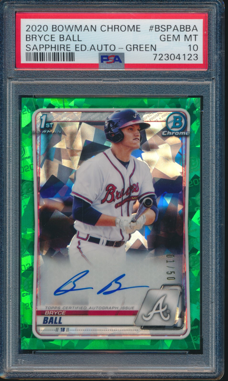 BRYCE ELDER BOWMAN 1ST GOLD WAVE PSA10 BRYCE ELDER BOWMAN 1ST GOLD