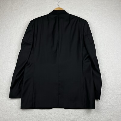 Lauren Ralph Lauren Blazer Mens 42R Black Jacket Wool Satin Lapel