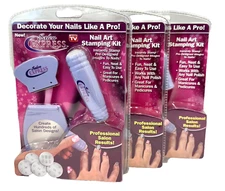 Salon Express Nail Art Stamping Kit As Seen on Tv Body Care (Pack of 3)