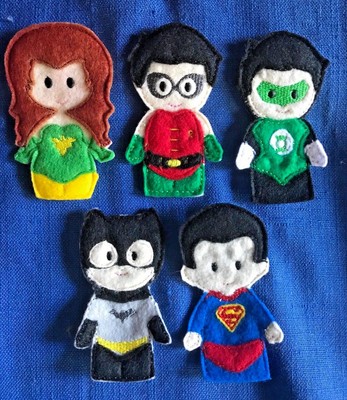superhero finger puppets
