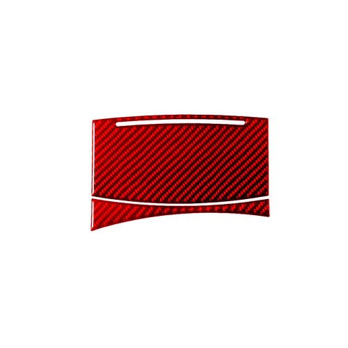 Cubierta de panel de cenicero central de fibra de carbono rojo adorno decorativo para Cadillac CTS 2003-07 - Imagen 3 de 14