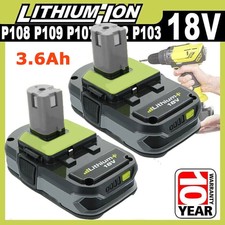 2Pack For RYOBI P108 18V One Plus High Capacity Battery 18 Volt Lithium-Ion 3.6