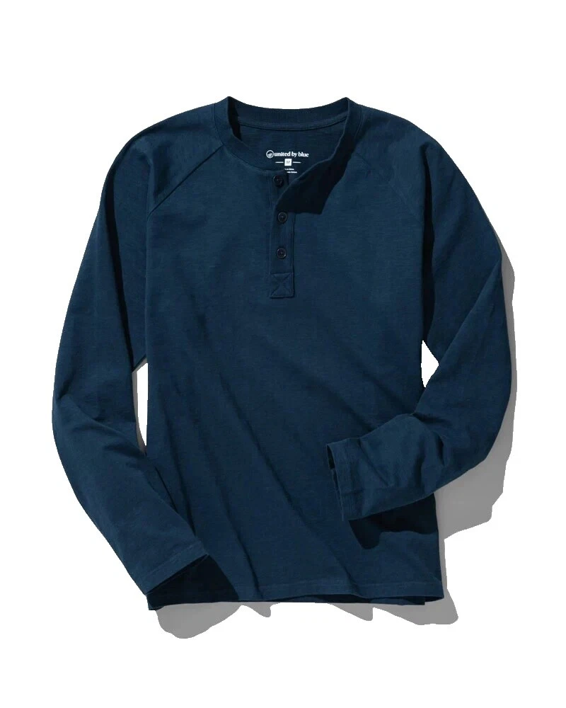 Henley Long Sleeve Casual Button-Down Shirts for Men