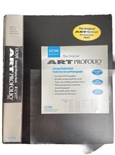 Itoya Art Fashion Profolio 8 1/2x11 Storage Display Book Portfolio 24 Sleeves