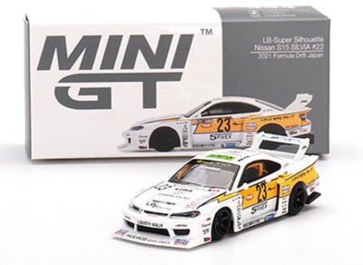 NISSAN Silvia S15 - #23 LB Super Silhouette - Formula Drift 2021 - Mini GT 1:64