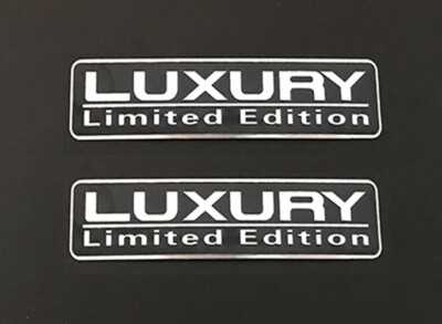 2pcs LUXURY Limited Edition Auto Emblem Aufkleber Badge LUXURY Limited Emblem