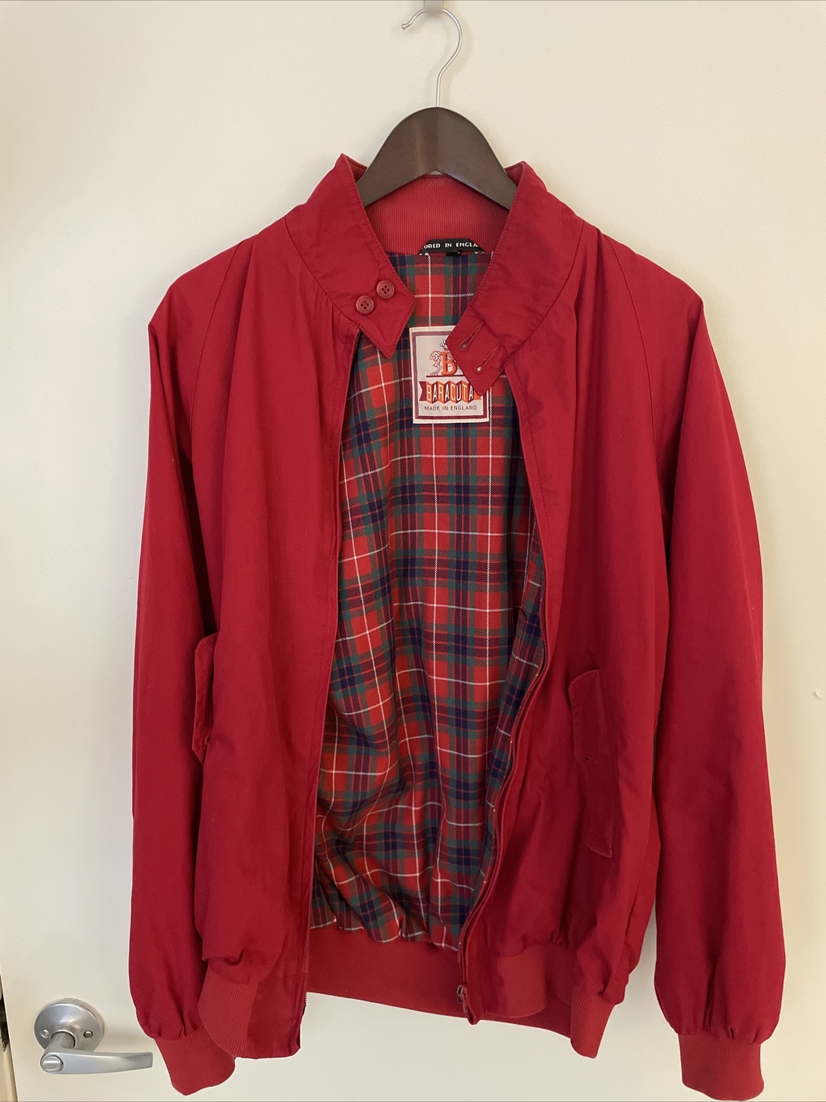Baracuta G9 Original Red Harrington Jacket Size 38… Gem
