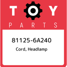 81125-6A240 Toyota Cord, headlamp 811256A240, New Genuine OEM Part