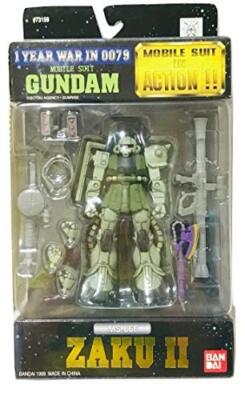 PG MS−06F ZAKU-Ⅱ 未開封未組み立て MSIA Gundam MS-06F ZAKU Ⅱ Mobile Suit Action Figure Bandai