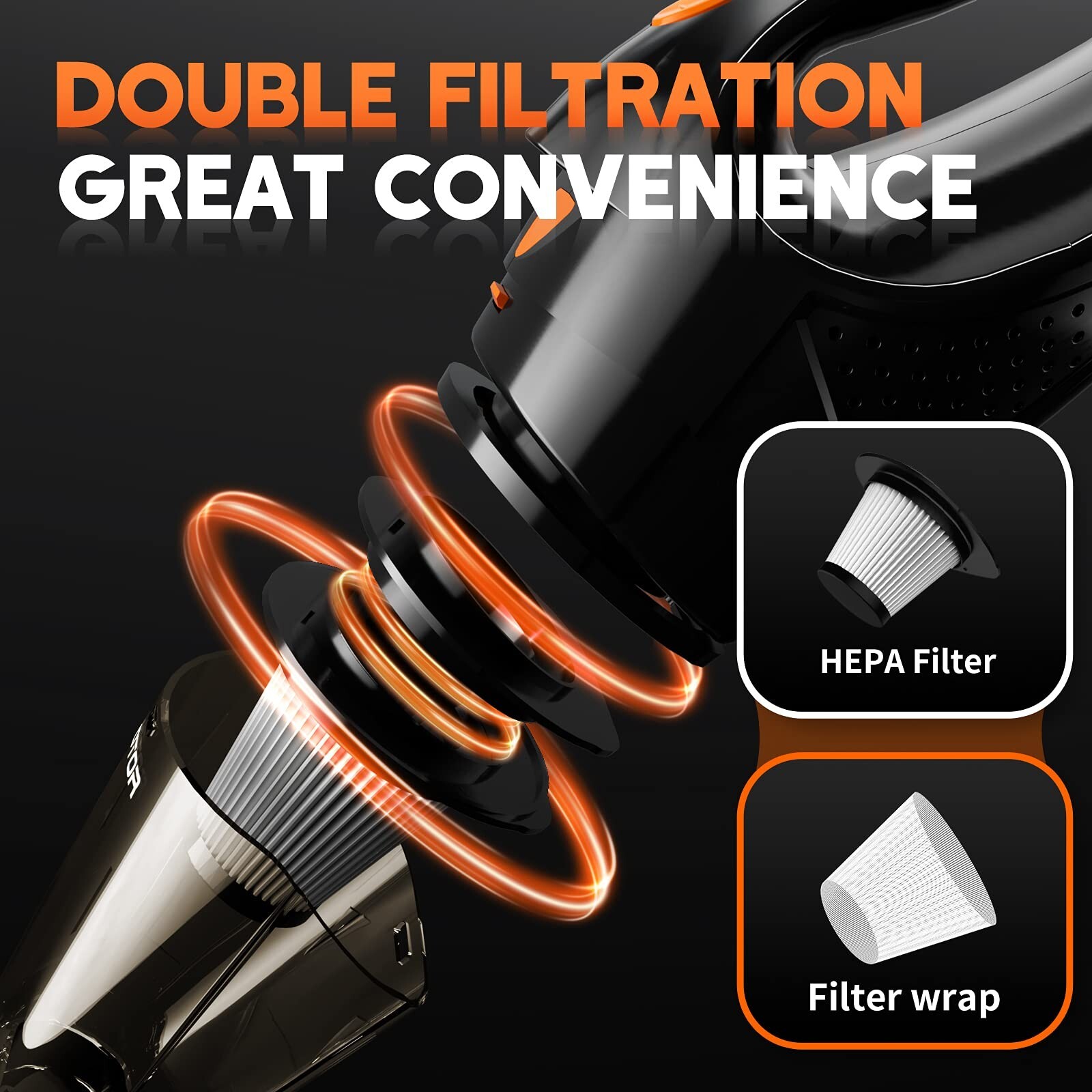 Vaccum Cleaner Small Broom Corded Vacum for Car Hand Vac Handvac Portable Tools