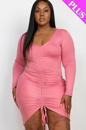 Plus Size Ruched Dress | eBay