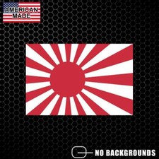 Japan Flag Sticker Rising Sun Japanese Decal Naval Ensign