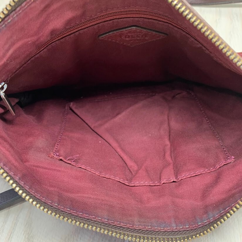 Fossil Dawson Leather Multi Colored Crossbody Bag - image 7