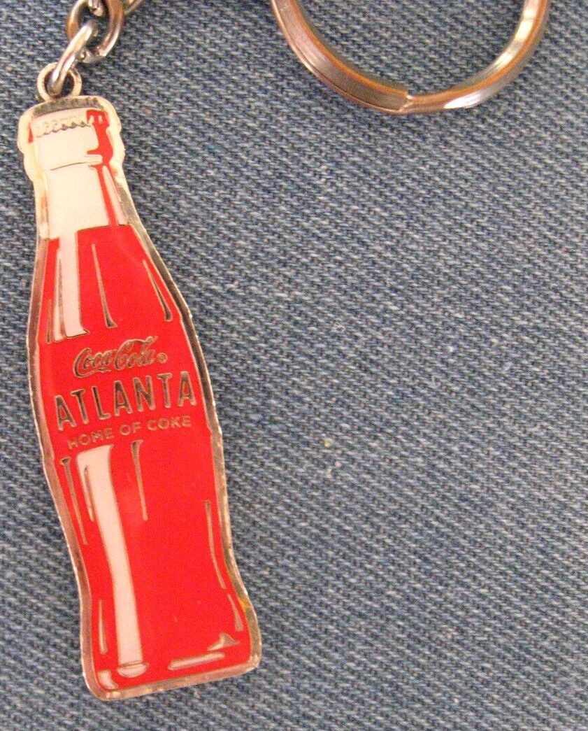 Coca Cola Atlanta Georgia Coke Bottle Keyring - GA Home Of Coke