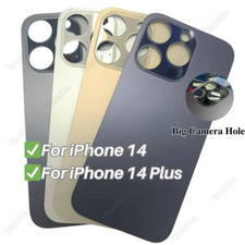 Replacement Rear Back Glass Cover Big Hole For iPhone 14 iPhone 14 Plus No Frame