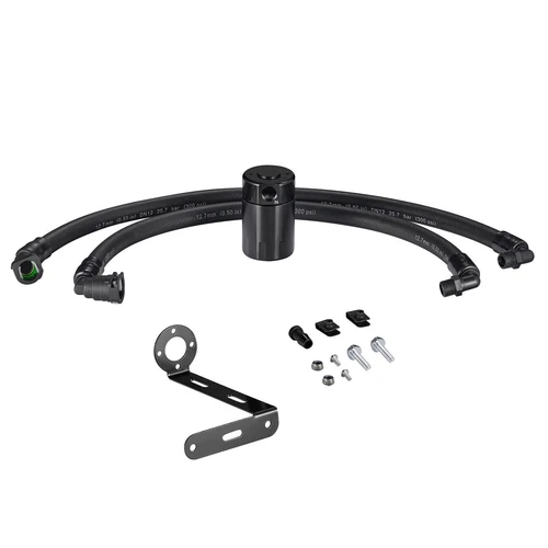 Black Oil Catch Can Oil Separator for Ford F150 2.7L 5.0L Raptor Ecoboost 3.5L