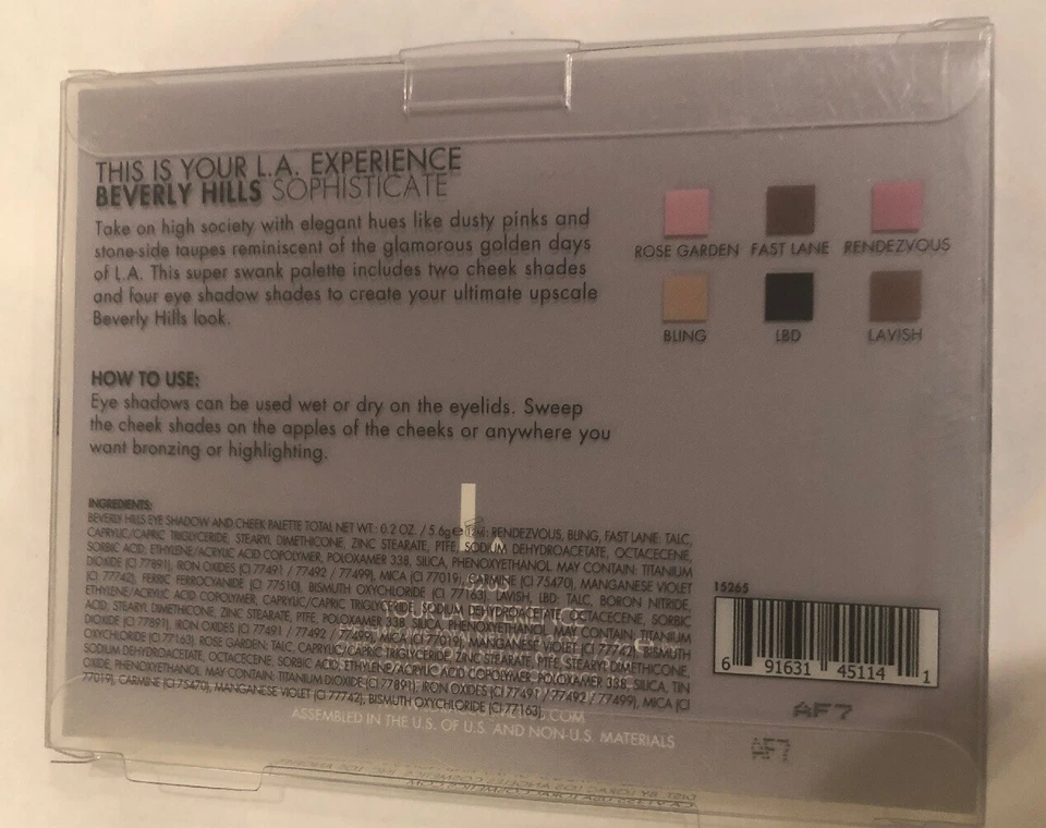 LORAC Beverly Hills Sophisticate Eye Shadow and Cheek Palette - Image 2 of 3