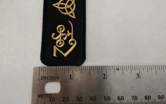 LED ZEPPELIN Patch Zoso Led Zeppelin IV Four Symbols Runes Embroidered Iron/sew - Image 4 of 4