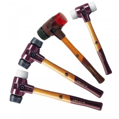 HALDER Simplex Schonhammer Nylon/Nylon, hart, 30-80mm Gummihammer NEU