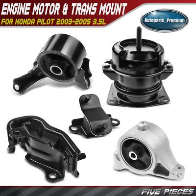 5x Engine Motor & Transmission Mount for Acura MDX 01-02 Honda Pilot 03-04 3.5L