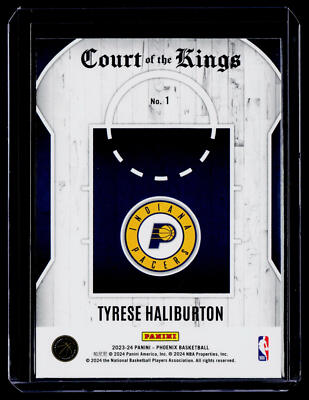 2023-24 Panini Phoenix #1 Tyrese Haliburton Court of The Kings | eBay