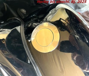Pop Up Tankdeckel Set Superflach – Billet-Alu Schwarz, Für Harley Ab 1982
