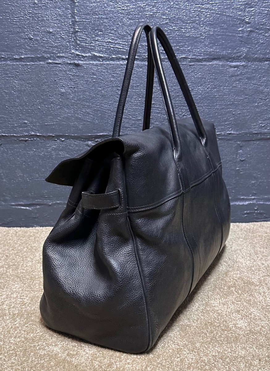 Mulberry Piccadilly XL Tote Black Genuine Leather Made in