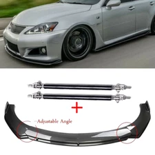 Carbon Fiber Style Front Bumper Lip Chin Spoiler For Lexus IS250 IS350 Body Kit