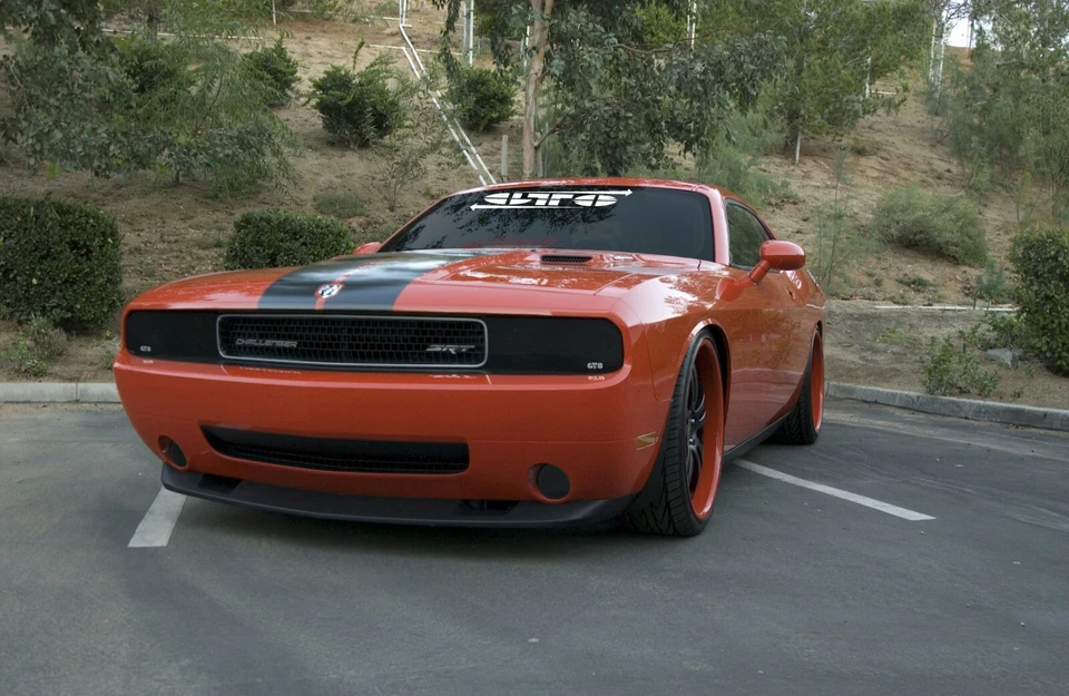 GT Styling GT0161S Smoke Headlight Covers for 2008-2014 Dodge Challenger - Imagem 2 de 4