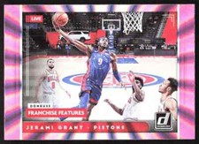 2021-22 4353A Donruss Franchise Features Holo Pink Laser Jerami Grant Detroit