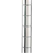 14" Commercial Chrome Wire Shelving Posts Set of 4 Adjustable Metal Poles NSF