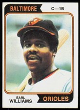1974 Topps Base Set Earl Williams Baltimore Orioles #375