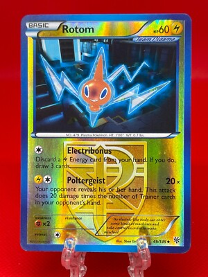 Pokémon TCG Rotom Black & White 49/135 Plasma Storm Reverse Holo English 2012 LP