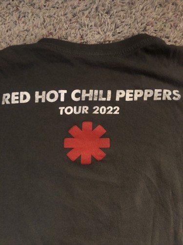 Camiseta Red Hot Chili Peppers 2022 Tour Gris Adulto Pequeña Manga Corta - Imagen 4 de 4