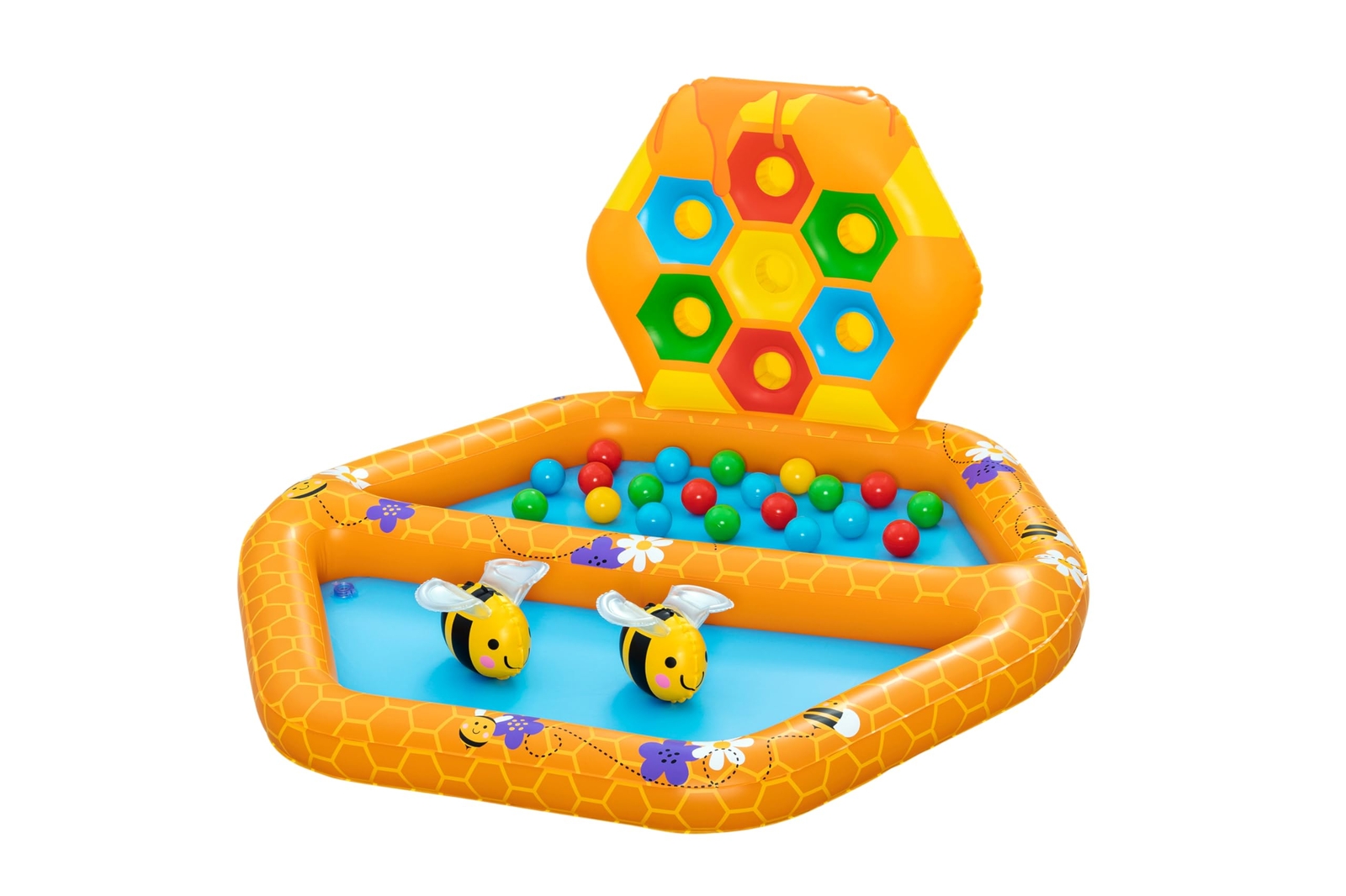 Bestway - Lil` Beehive Baby Pool & Ball Pit 2 In 1  (52639) Toy NUOVO