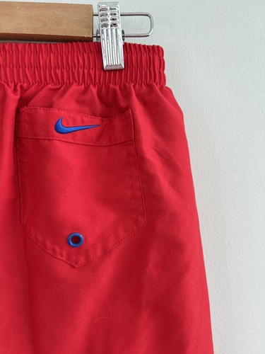 Nike Boys Youth Large Red/Blue Logo Moisture Resistant Athletic Shorts - Picture 4 of 16