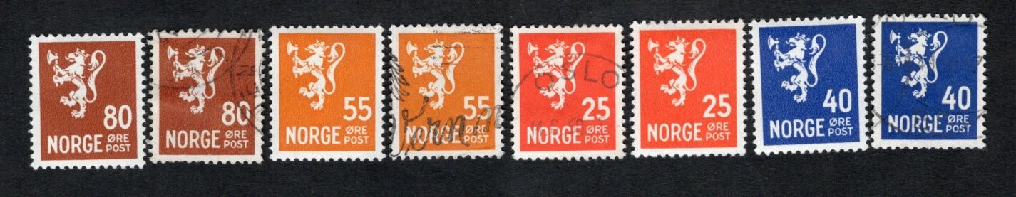 Norway 1946 stamps Mi#319-22 START10%ONLY MH/used CV=73$