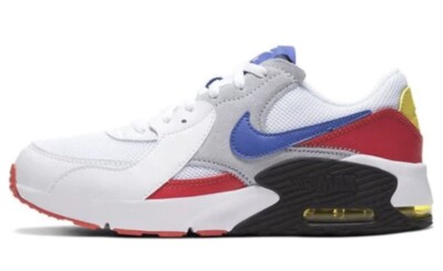  NEW Nike Air Max Excee GS White Cactus Red Blue Shoes (CD6894-101) Size 7Y 