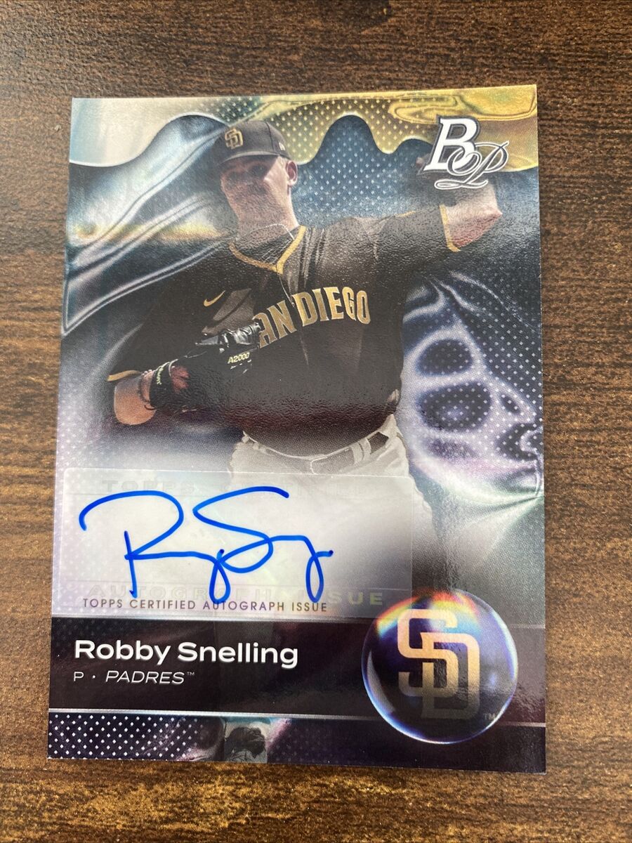 2023 Bowman Platinum Robby Snelling #TOP-38 Auto San Diego 2023 Bowman Platinum Robby Snelling #TOP-38 Auto San Diego