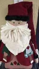 Primitive Handmade Raggedy Santa Claus Doll Shelf Sitter Christmas