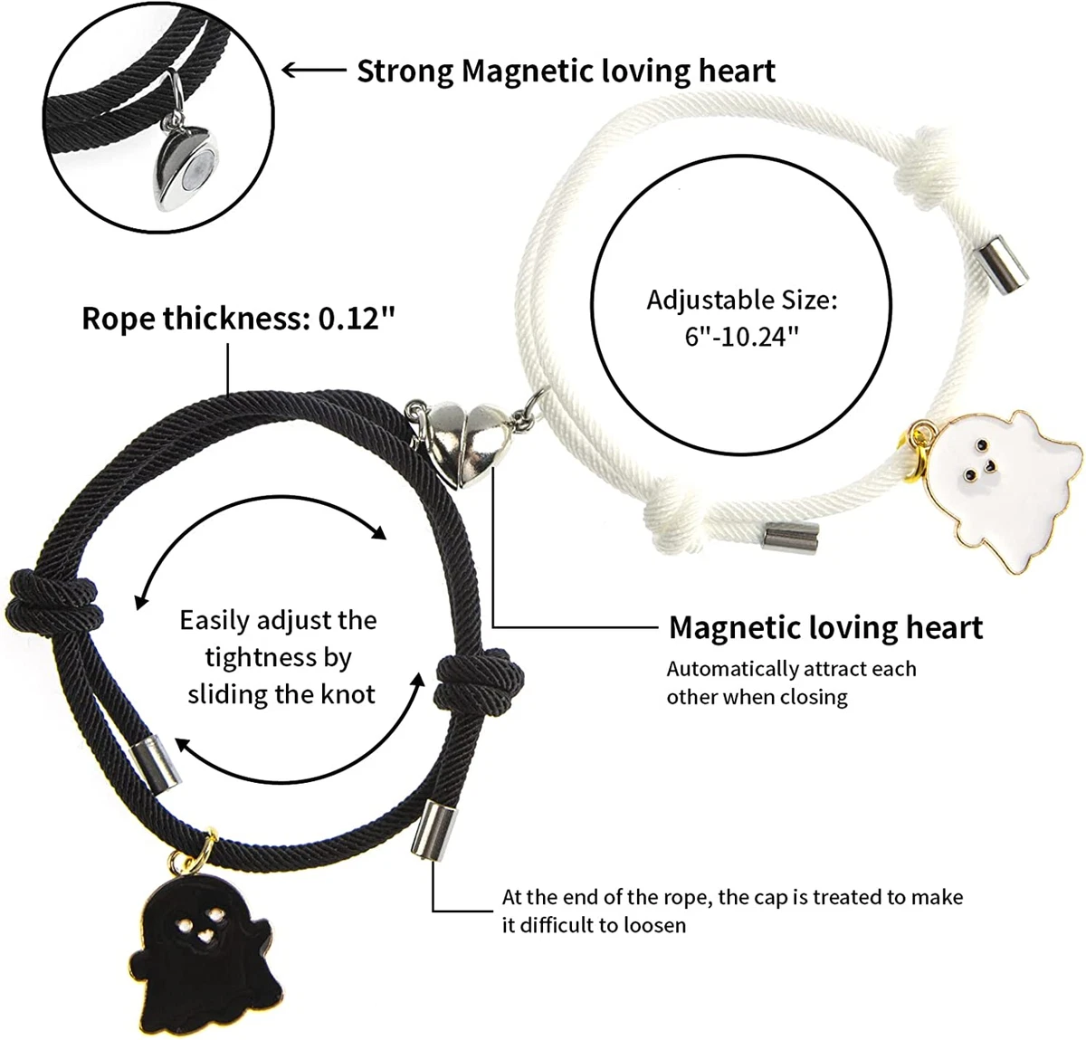 Matching Bracelets for Couples - Magnetic Couple Bracelet