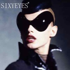2024 Futuristic Oversized Sunglasses Women Men Cat Eye Alien Cycling Eyeglasses