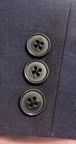 Joseph Abboud Boy’s Blazer Jacket Dark Blue Poly Rayon Lined Year Round Size 12 - Picture 4 of 8