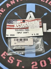 Team Associated. TC3/NTC3 Front INPUT SHAFT. Item #3920 New Old Stock.