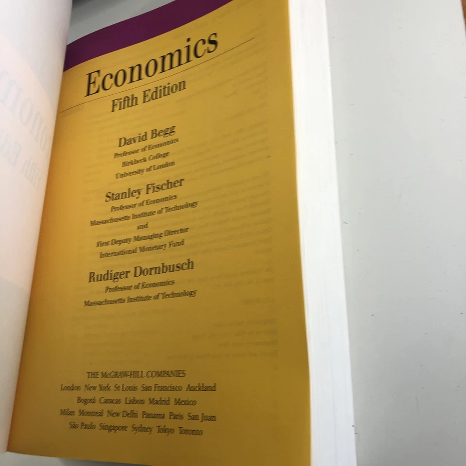 Economics By David K.H. Begg, Stanley Fischer, Rudiger Dornbusch 5th Textbook - Image 3 of 4