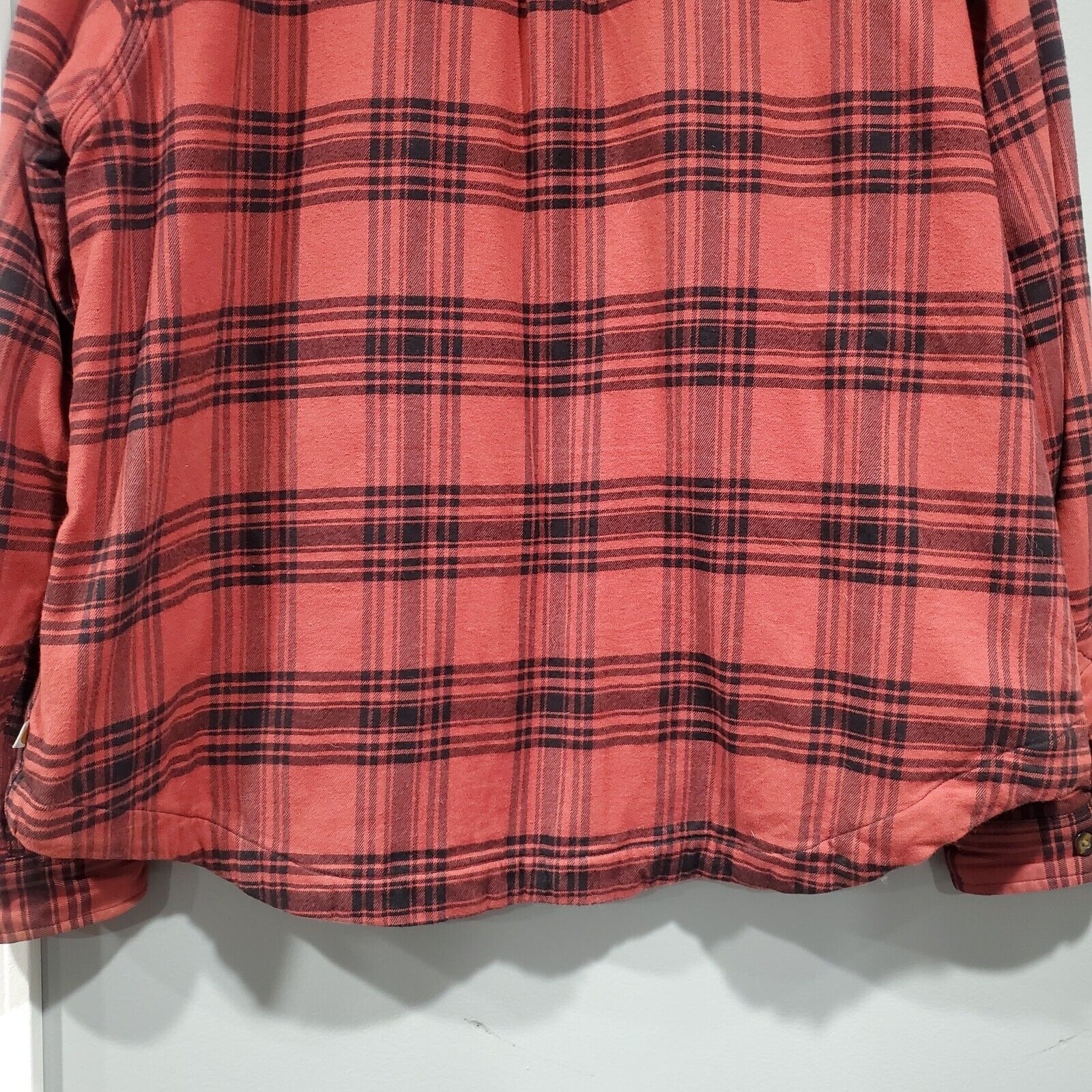 Carhartt Women's Shirt Jacket Red Plaid Fleece Li… - image 13